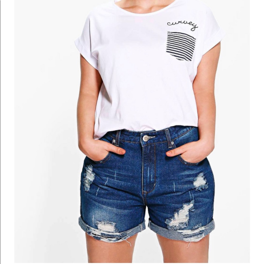 Denim shorts